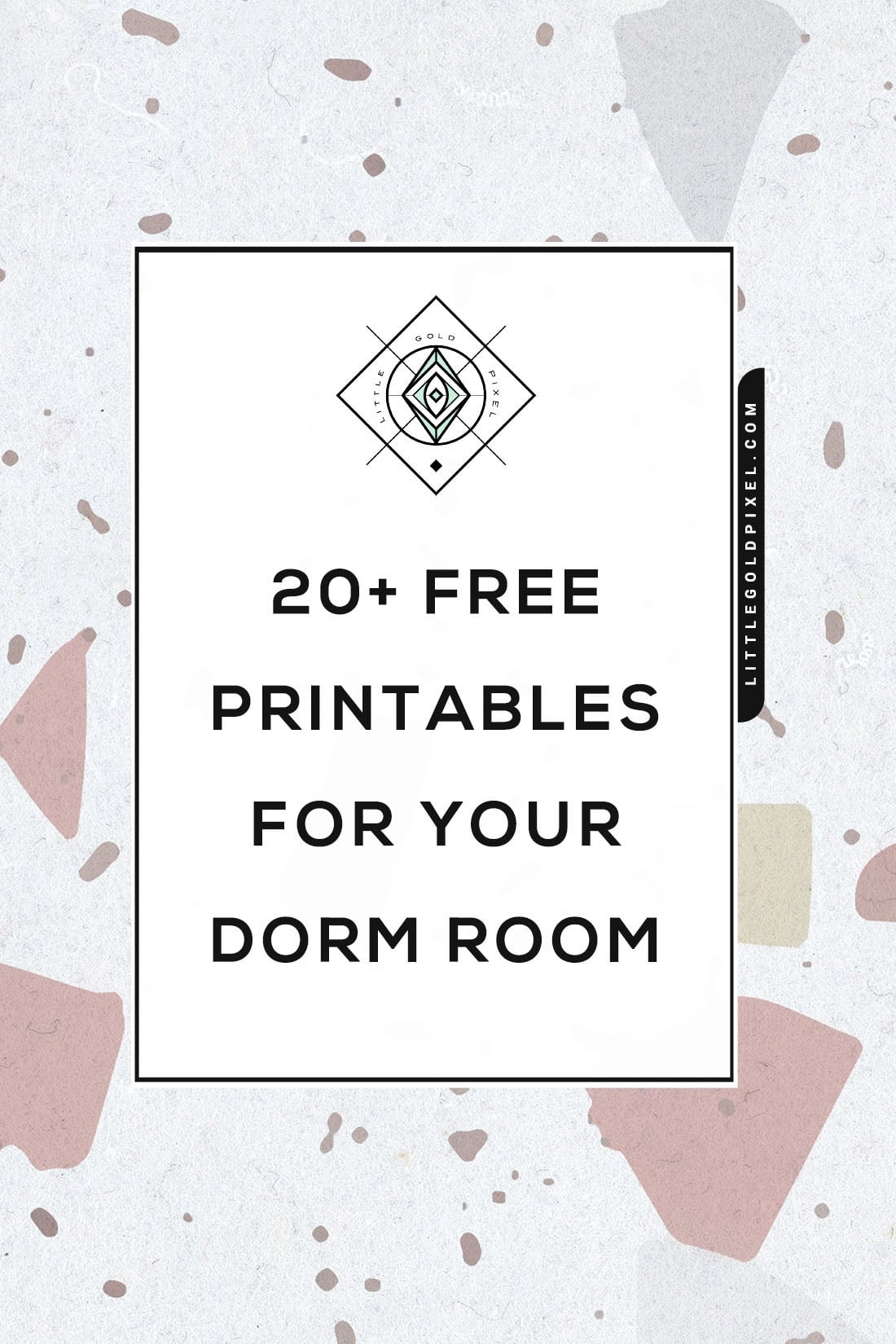 Free Printable Dorm Art • 20+ Ideas for Your Dorm Walls • Little Gold Pixel • #free #freebies #freeprintables #dorm #dormart #dormroom #gallerywallideas