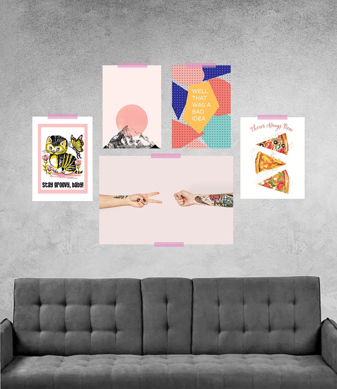 Free Printable Dorm Art • 20+ Ideas for Your Dorm Walls • Little Gold Pixel • #free #freebies #freeprintables #dorm #dormart #dormroom #gallerywallideas