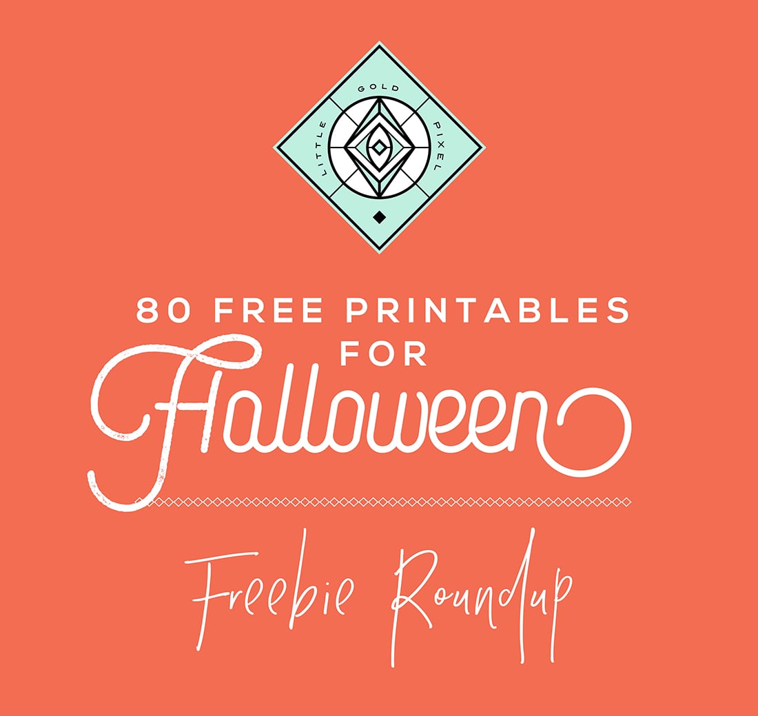 Last-Minute Decor: Halloween Free Printables Vol. 3 • Little Gold Pixel • Bookmark and save for your Halloween decor!