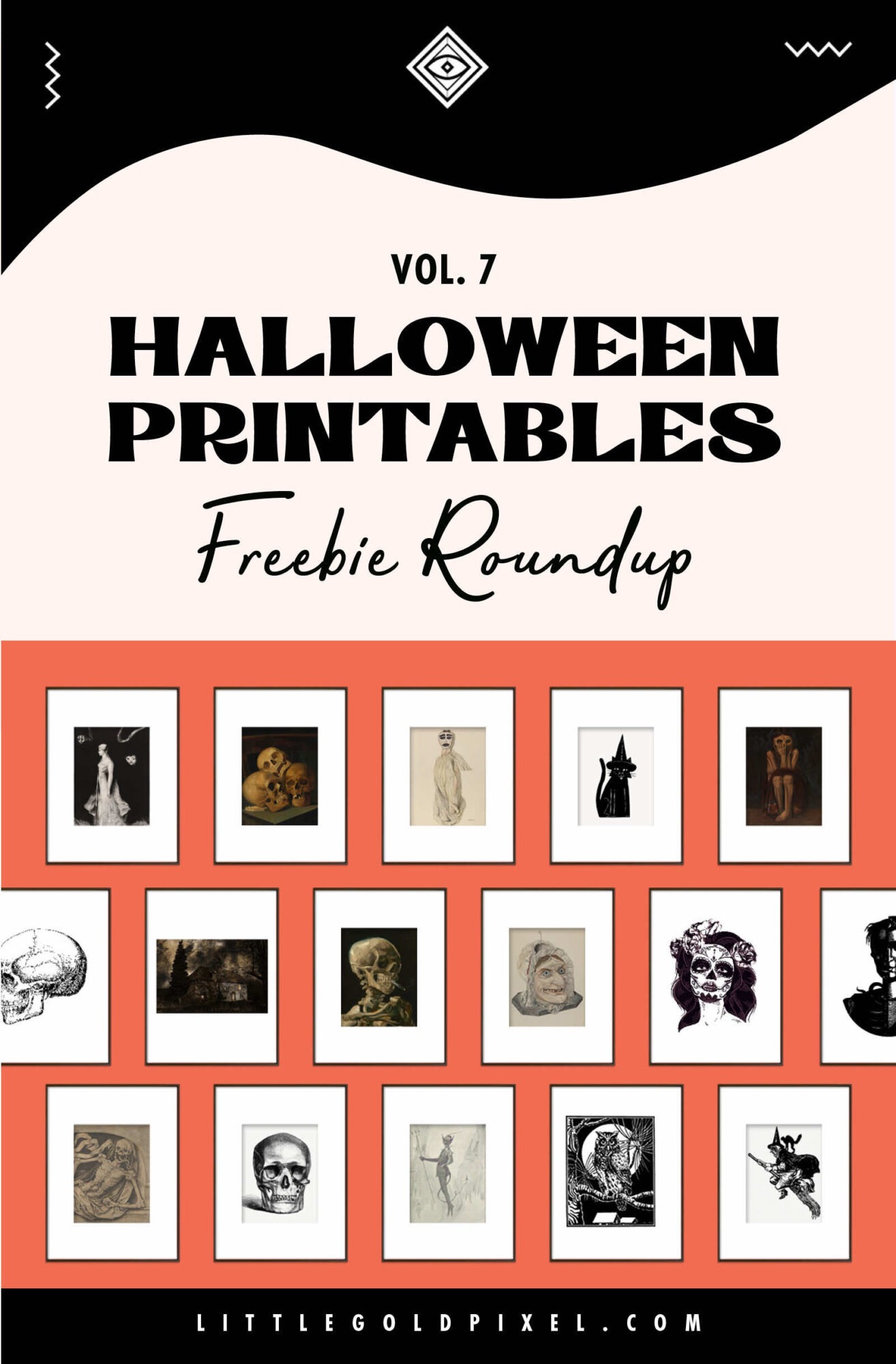 Free Halloween Printables: Vol. 7 • Little Gold Pixel • 20 Free Printables for Halloween