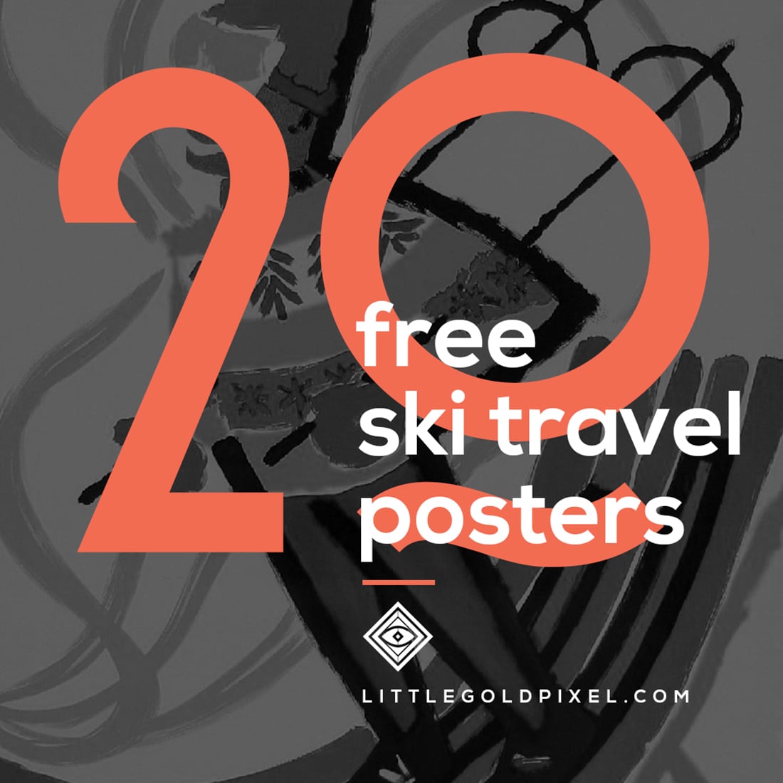 Free Vintage Ski Posters • Little Gold Pixel