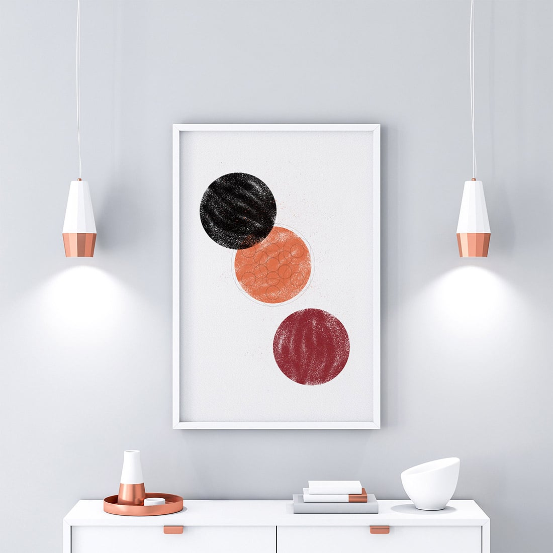 Harvest Moon: A Fall Gift Guide • Little Gold Pixel • In which I round up 20 cozy items in a fall gift guide that invokes that Harvest Moon vibe. Decor in seasonal shades of dark red, orange and black.
