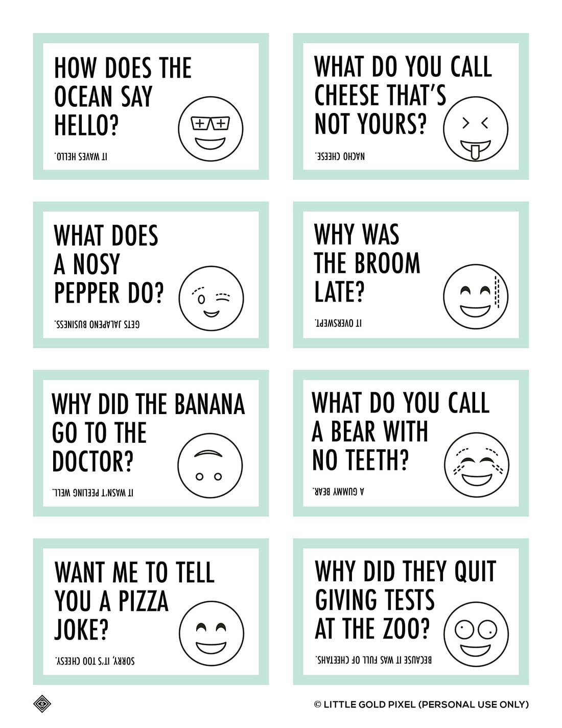 Free Lunch Box Jokes For Kids Free Printables Little Gold Pixel