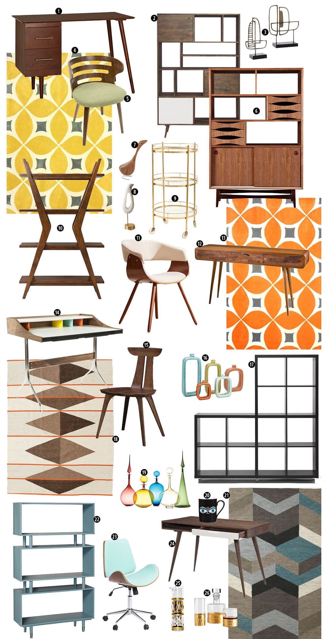 8 Signs Mid-Century Modern Decor is the Right Home Style for You • Little Gold Pixel • Click through to find out if you're compatible with Mid-Century Modern decor!