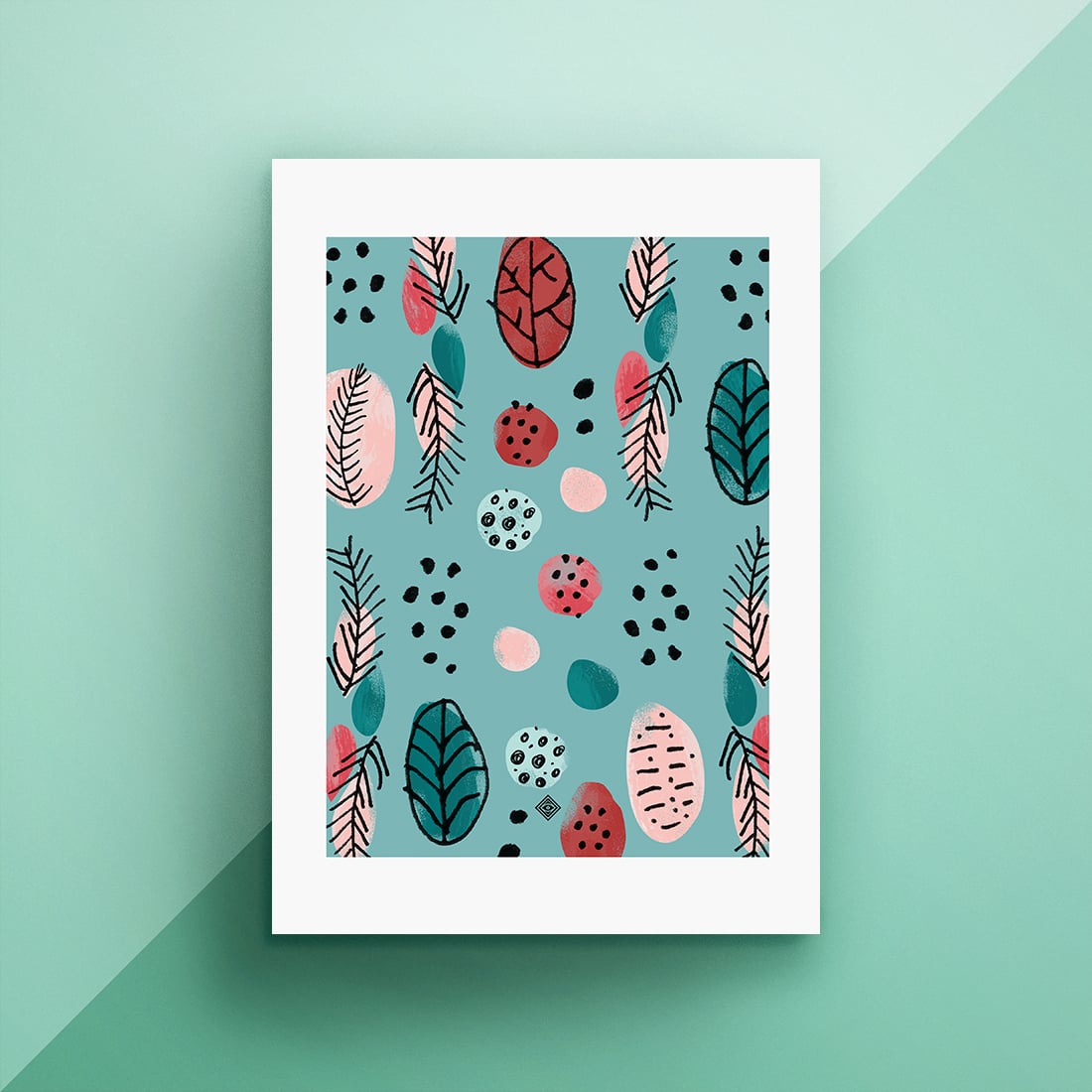 Mid-Century Illustration Art Printable