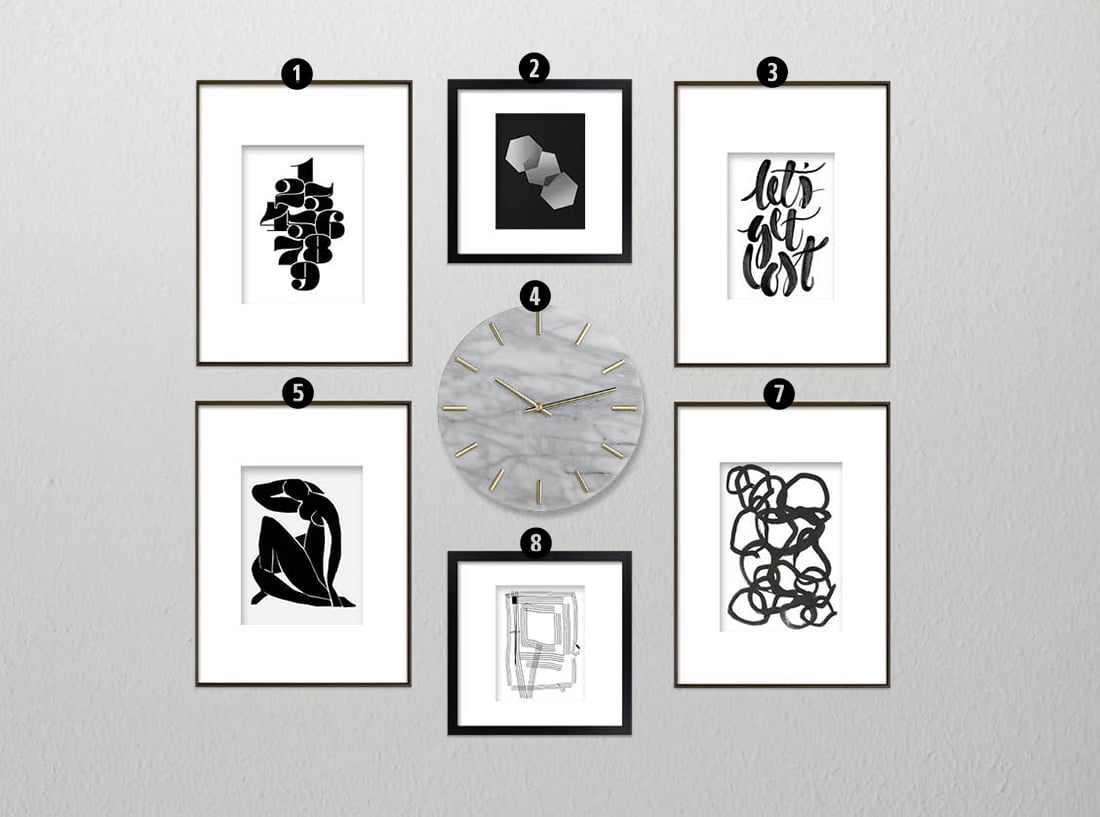 How To Create A Minimalist Gallery Wall Little Gold Pixel