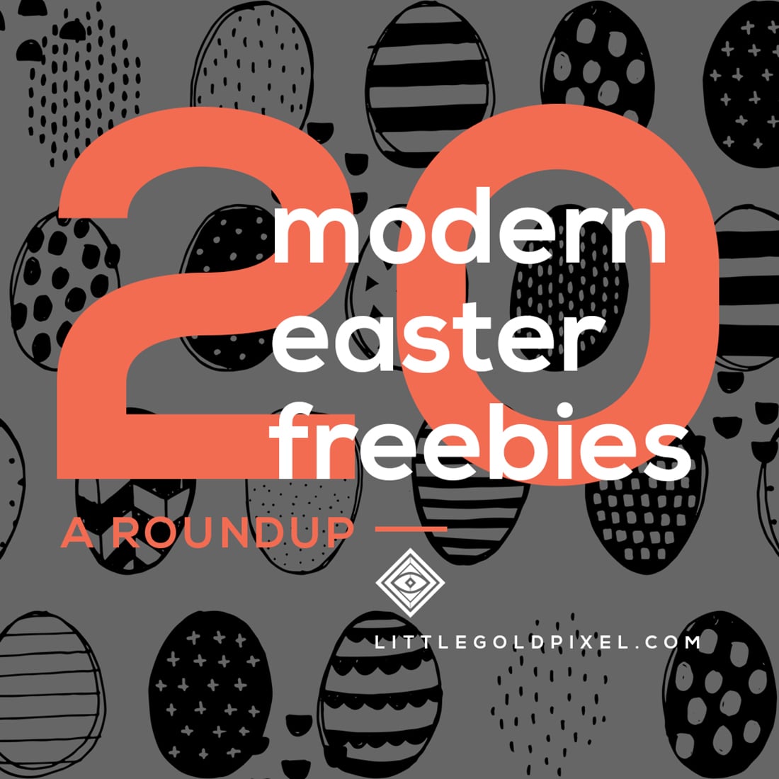Modern Easter Free Printables • A roundup • Little Gold Pixel