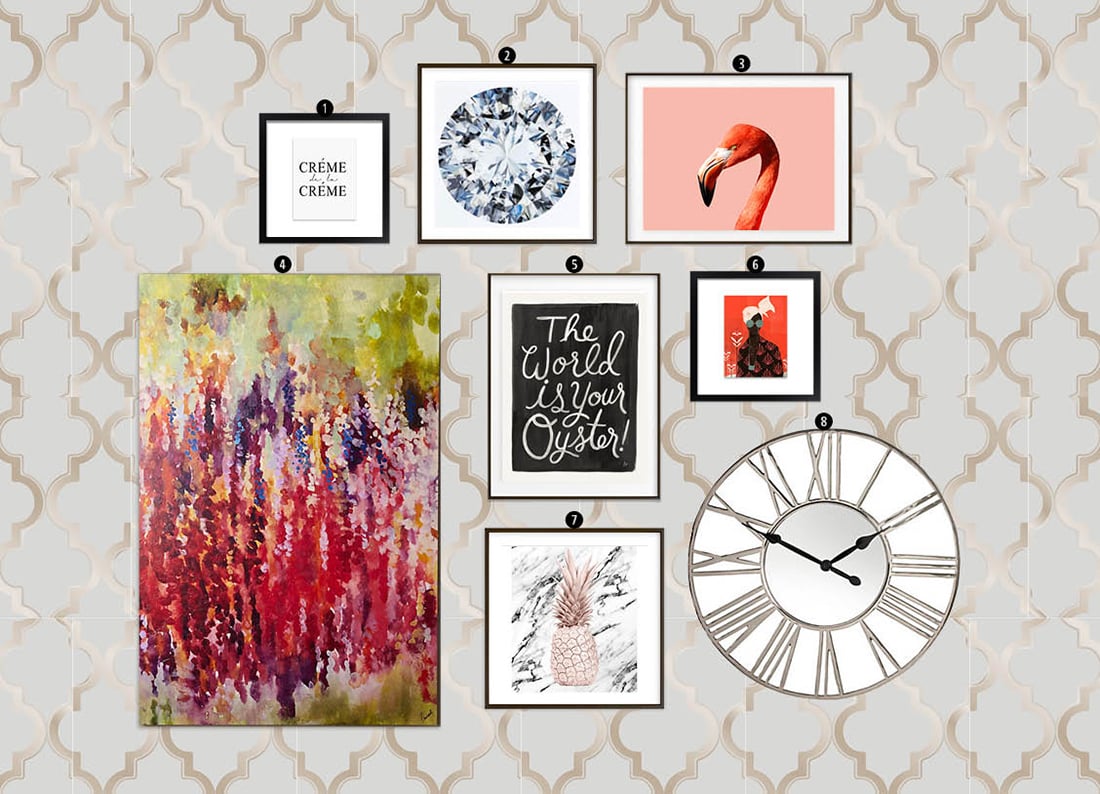How to Create a Modern Glam Gallery Wall ? Little Gold Pixel