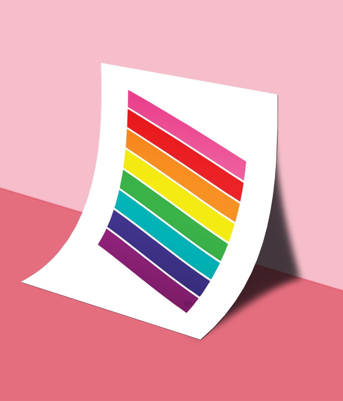 Pride Rainbow Flag Free Printable • LGBTQ Pride Month • Little Gold Pixel • #pride #rainbow #flag #freeprintable #LGBTQ #freebie