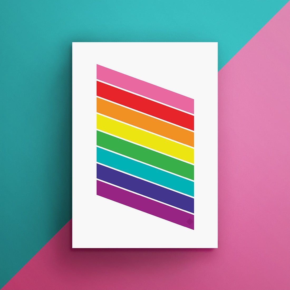 Pride Rainbow Flag Free Printable • LGBTQ Flag • Little Gold Pixel