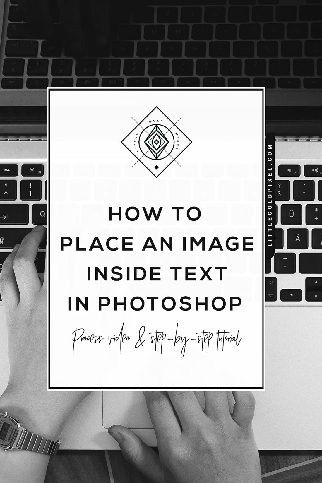 How to Put an Image Inside Text in Photoshop • Little Gold Pixel