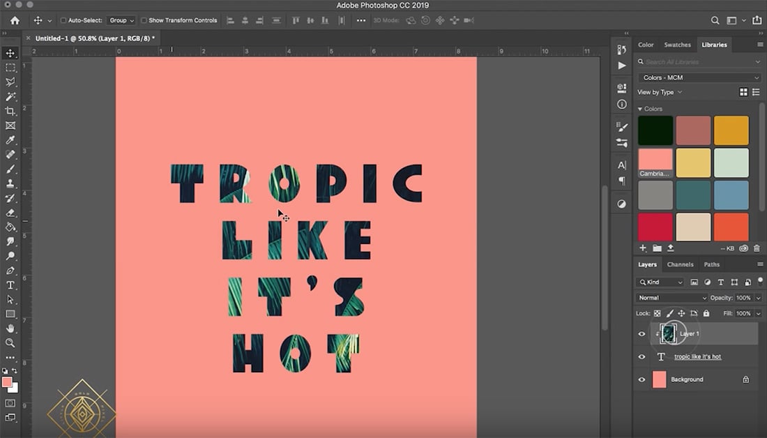 How to Put an Image Inside Text in Photoshop • Little Gold Pixel