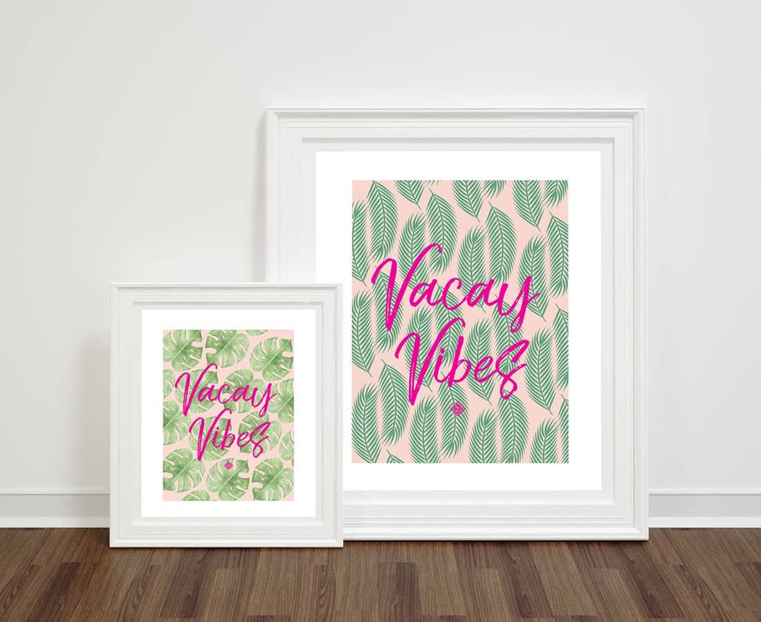 2 Tropical Leaves Free Printables + A Creativity Hack • Little Gold Pixel