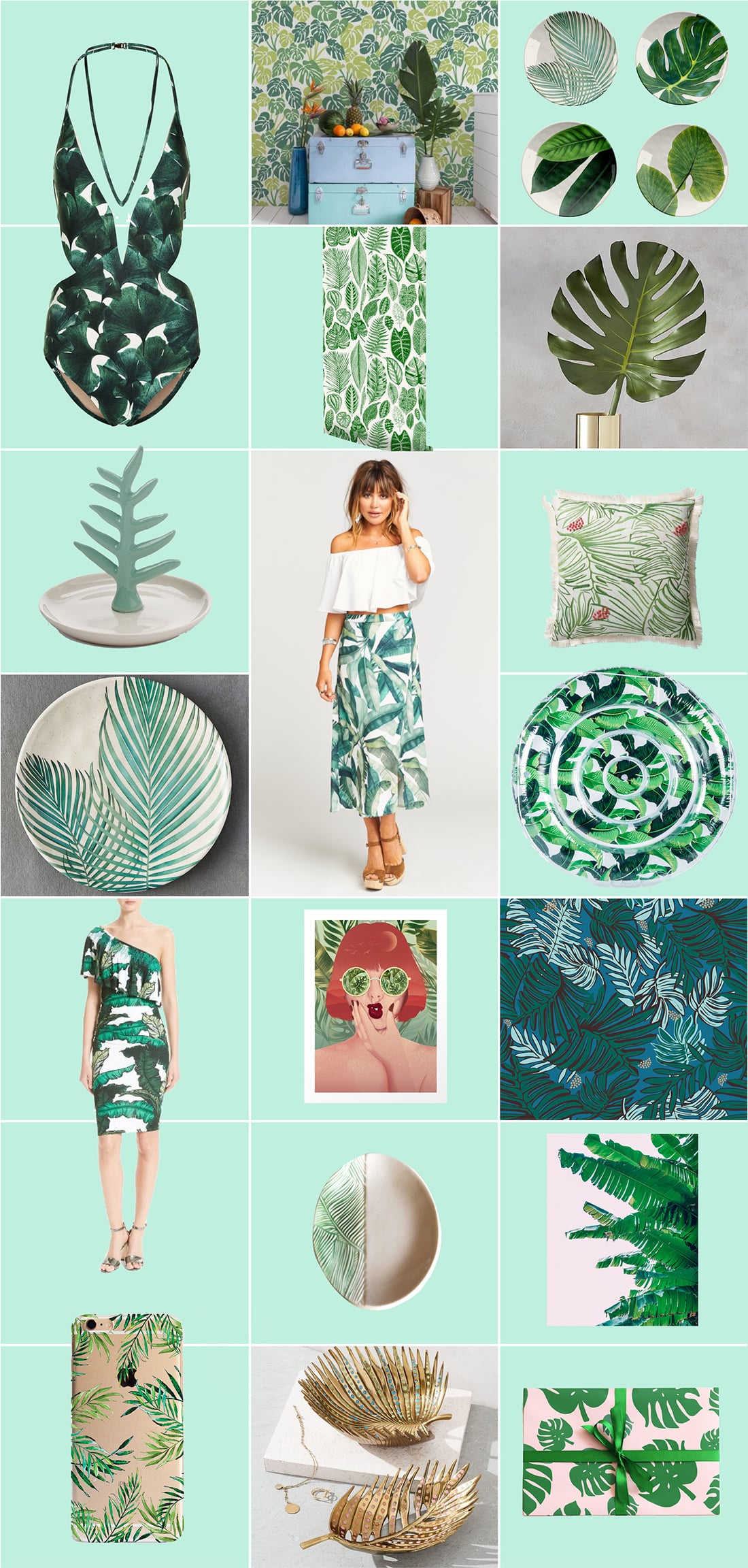 Tropical Leaves: 40+ Designs You Need Right Now • Little Gold Pixel