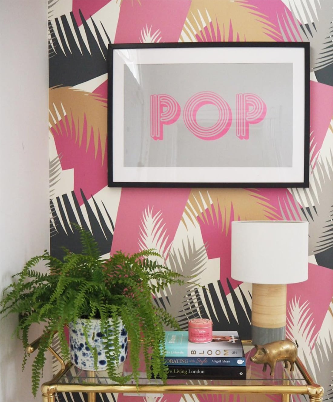 Wall Around the World: A Gallery Wall Series by Little Gold Pixel • Part 4: Upcycled Eclectic Gallery Wall in England • Modern, glam, thrifted • #hometour #decorideas #interiors