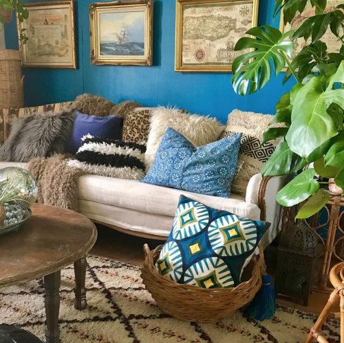 Coastal Boho Gallery Walls • Home Tour • Little Gold Pixel