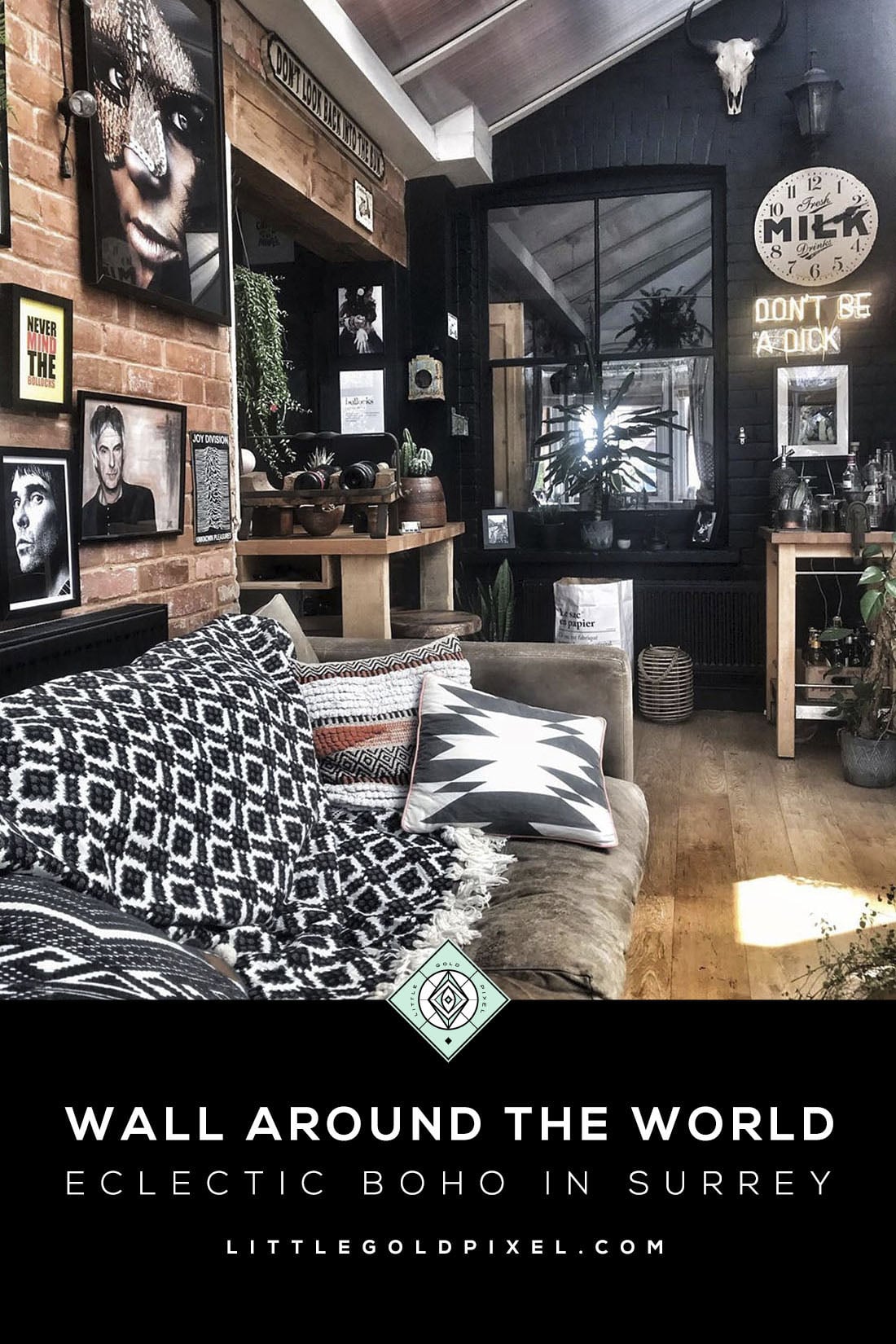 Wall Around the World: A Gallery Wall Series by Little Gold Pixel • Boho Eclectic Gallery Walls in Surrey • Photos © Danielle le-petit