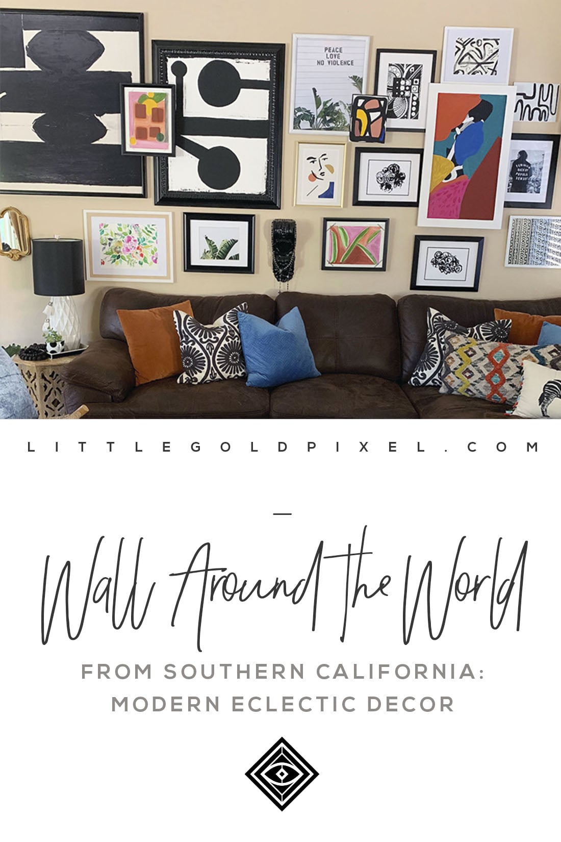 Wall Around the World: A Gallery Wall Series by Little Gold Pixel • Modern Eclectic Gallery Walls in Southern California • Photos © Jamie Skolnik
