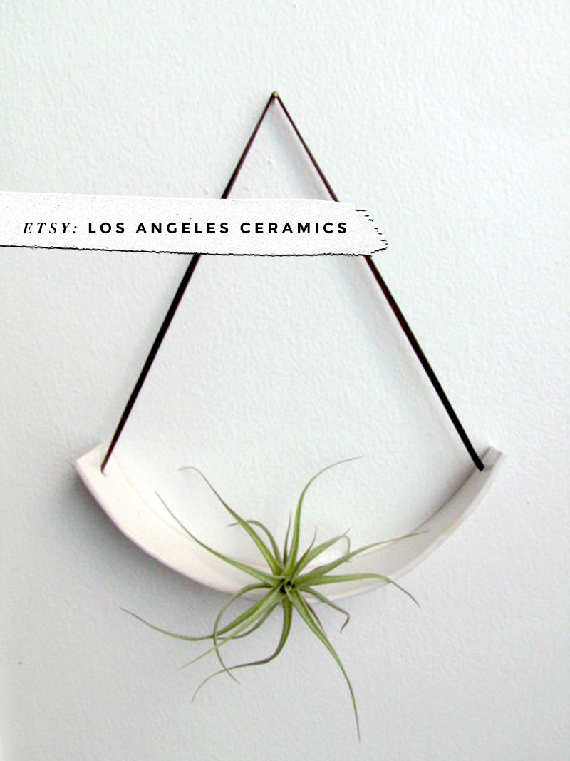 8 Awesome Air Plant Hangers • Little Gold Pixel • Los Angeles Ceramics