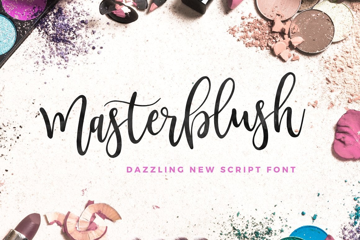 Masterblush • 14 Bouncy Fonts to Liven Up Your Designs • Little Gold Pixel