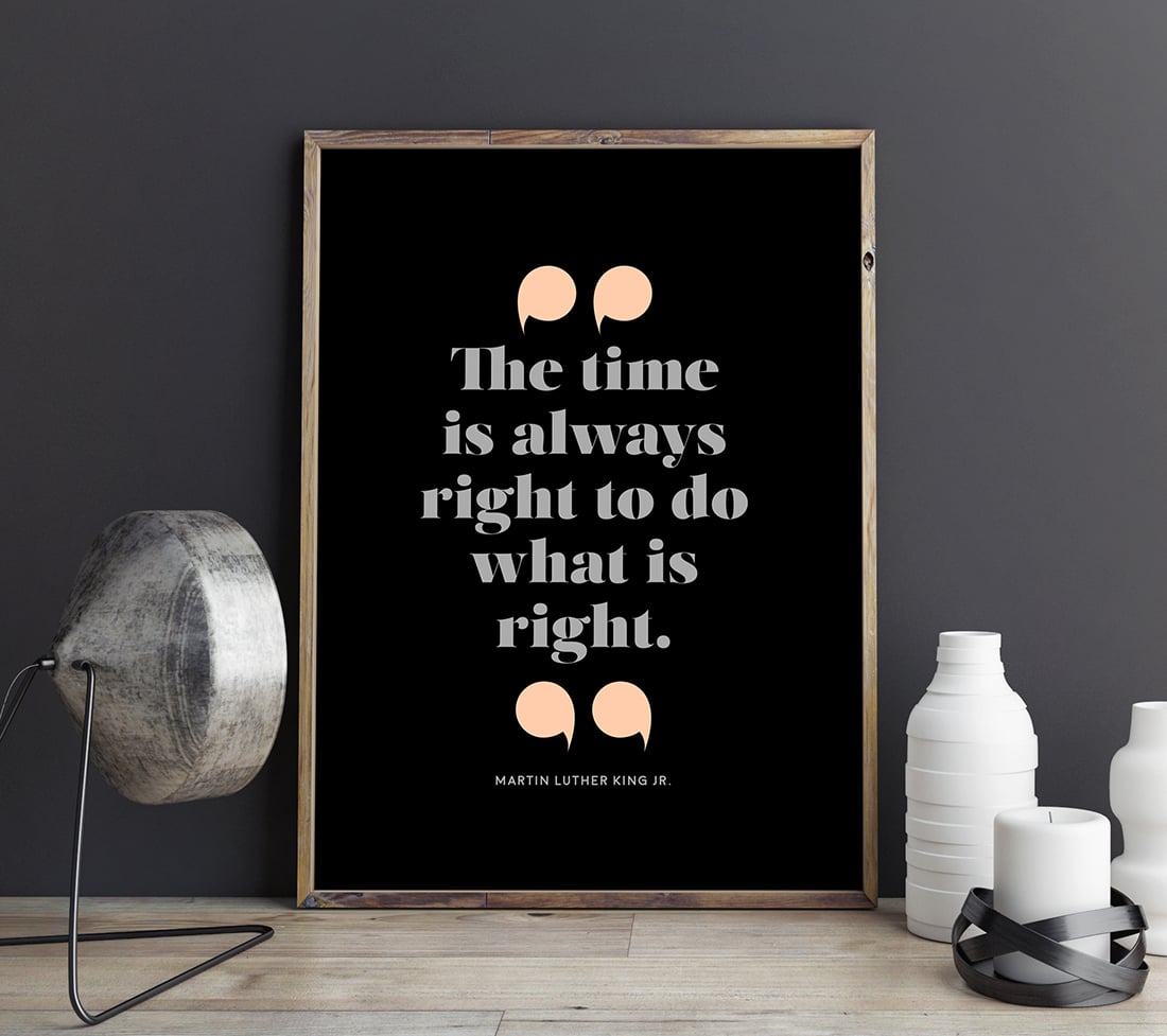 Martin Luther King Jr. Quote • Free Printable • Little Gold Pixel