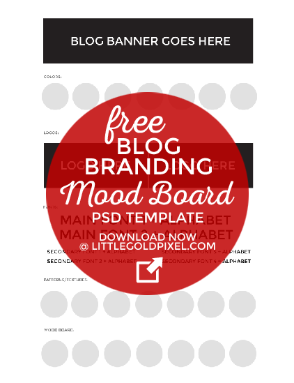 How to Create an Identity Mood Board for Your Blog + Free Template • Little Gold Pixel