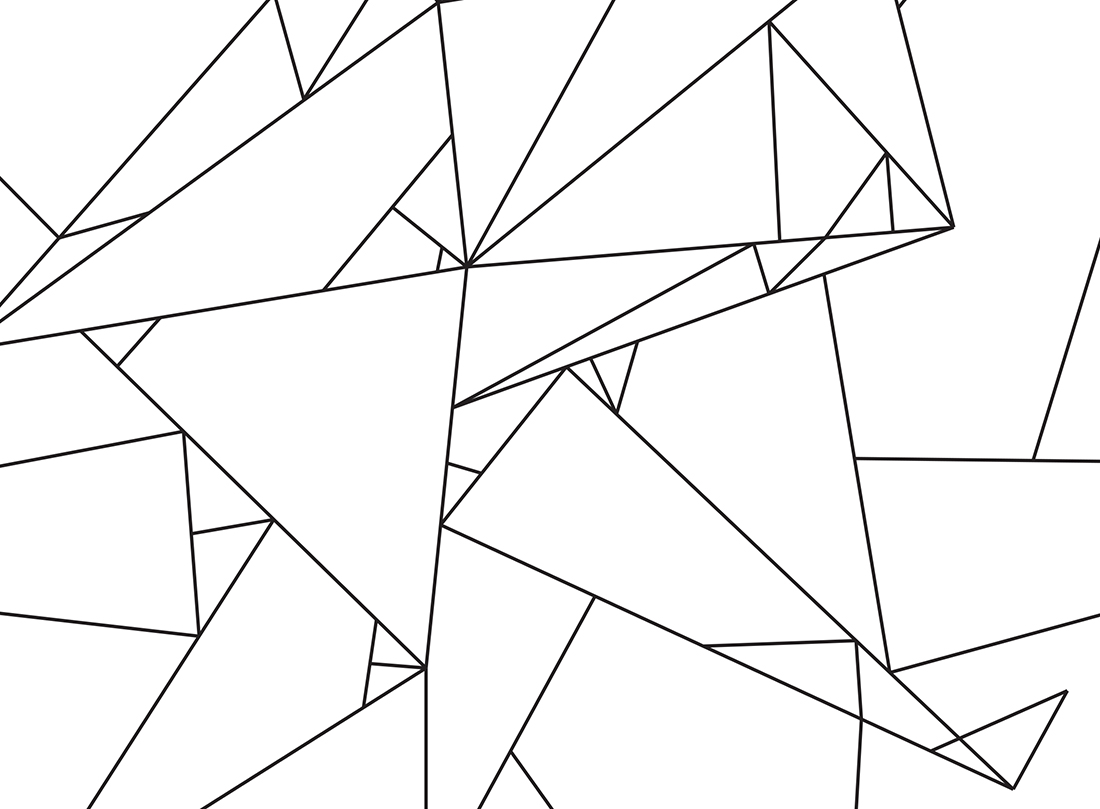 Origami Line Art Free Printable • Little Gold Pixel