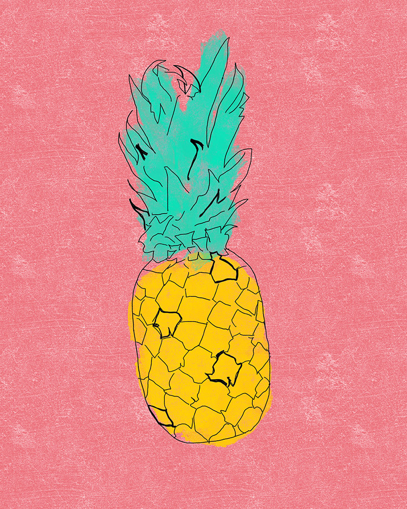 Pineapple Free Printable • Little Gold Pixel