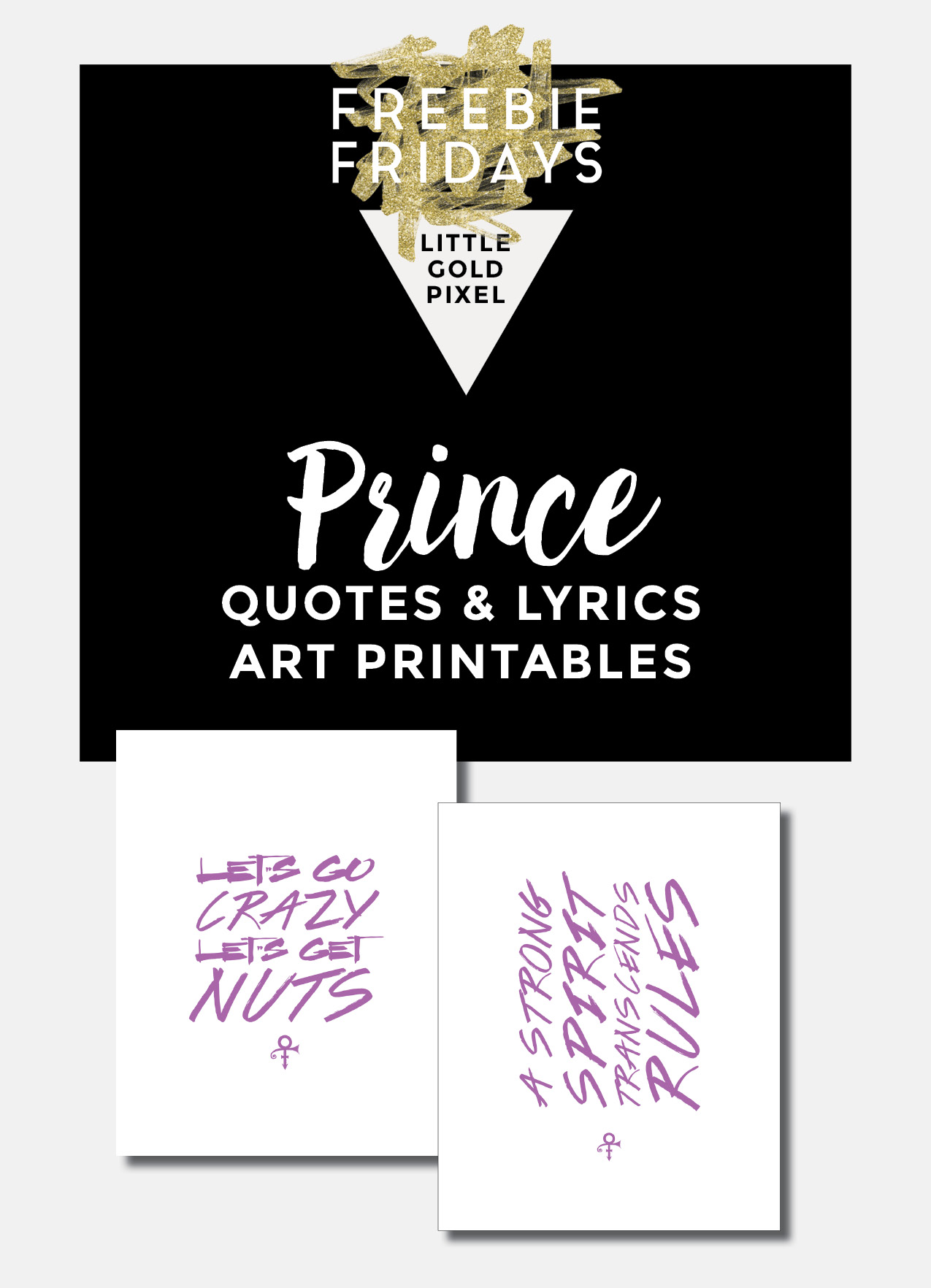 Prince Quote Free Printables / Freebie Fridays • Little Gold Pixel