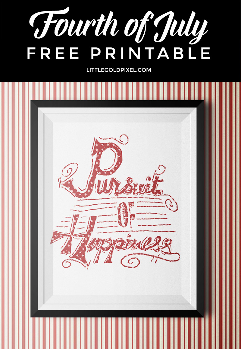 July Fourth Free Art Printable