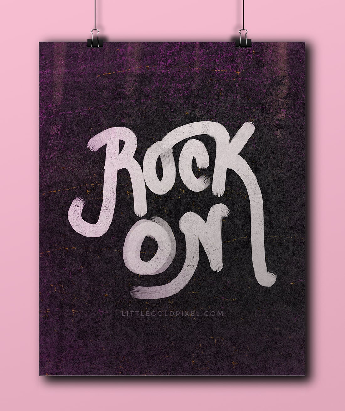 Free Art Printable: Rock On With Your Bad Self