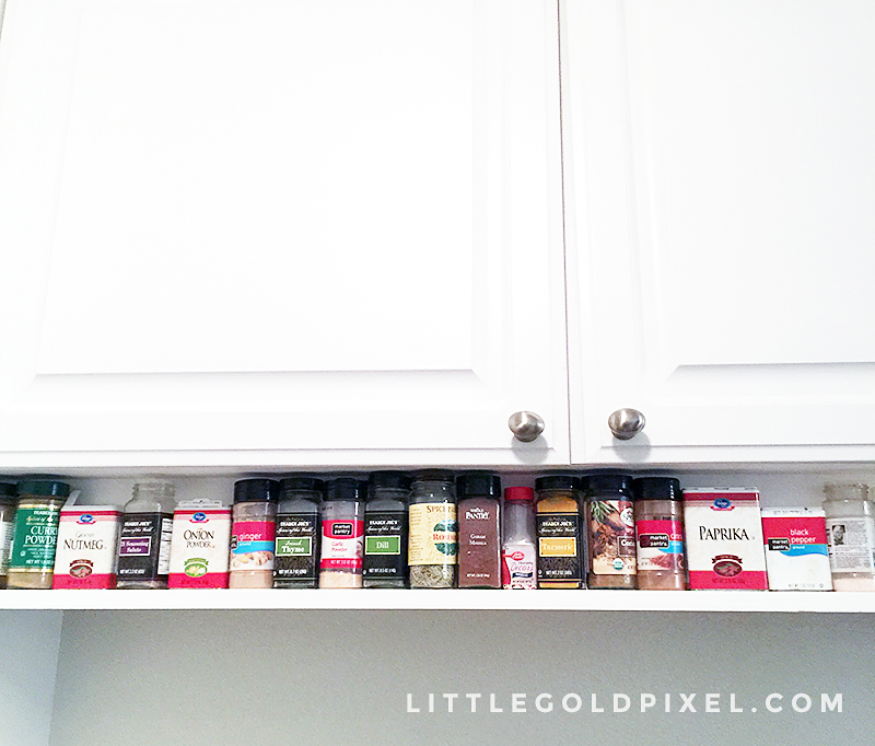 Spice Rack Makeover in 3 Steps • Little Gold Pixel