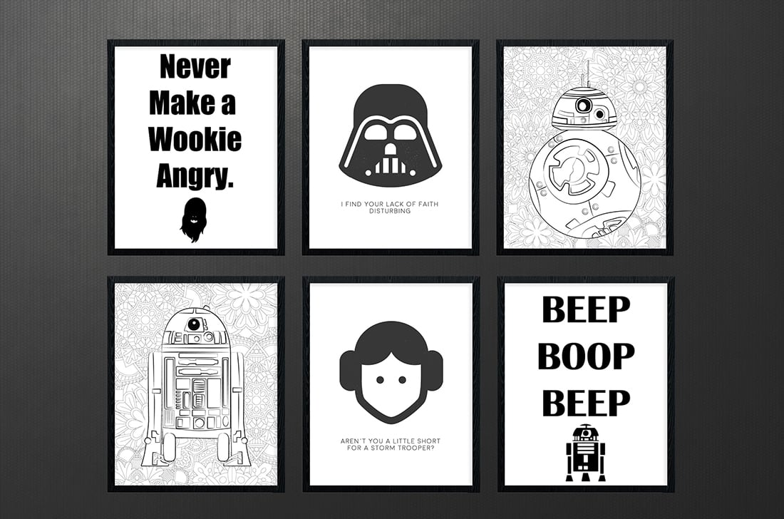 star wars free printables a roundup little gold pixel