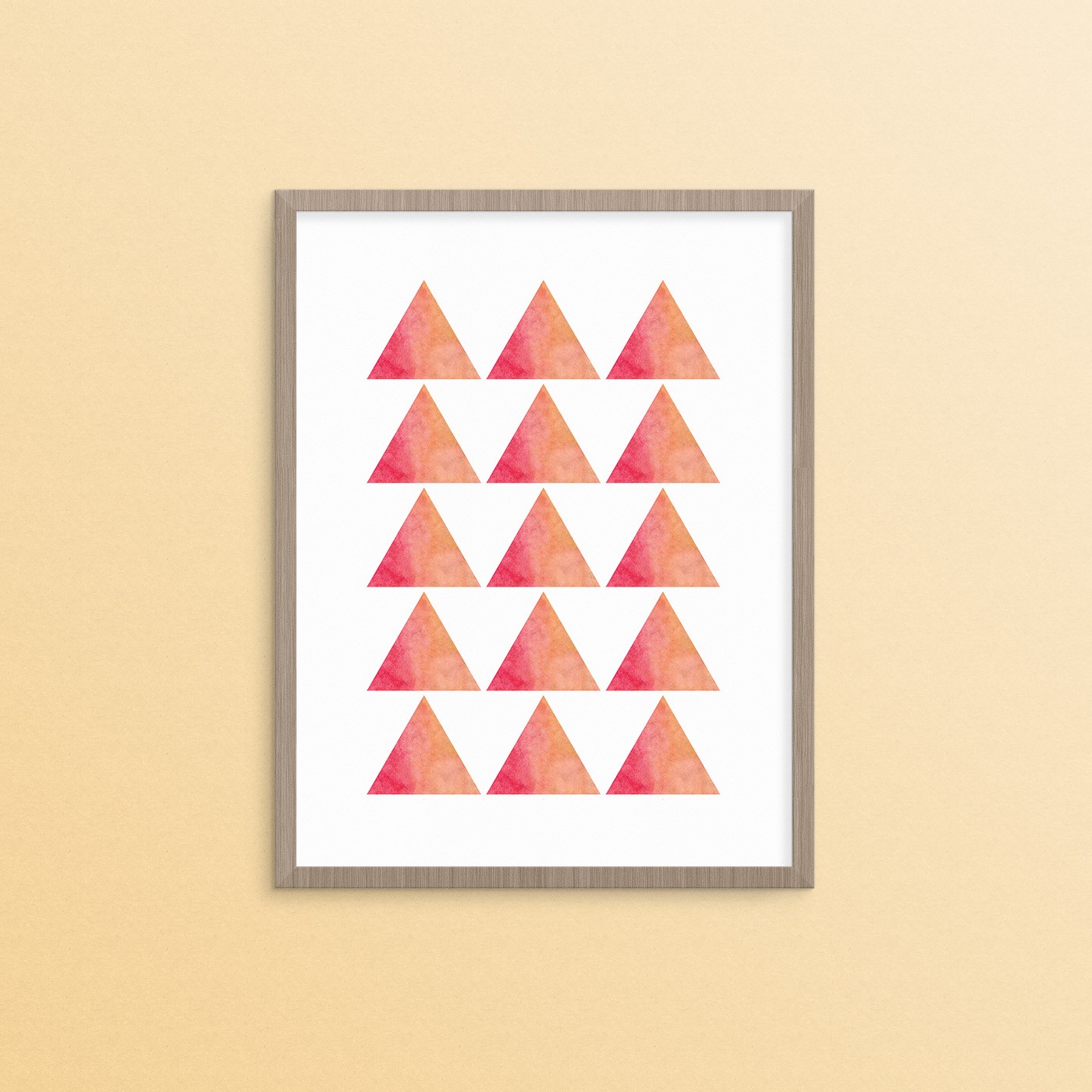 Minimal Triangle Pattern Art Printable / Freebie Fridays • Little Gold Pixel