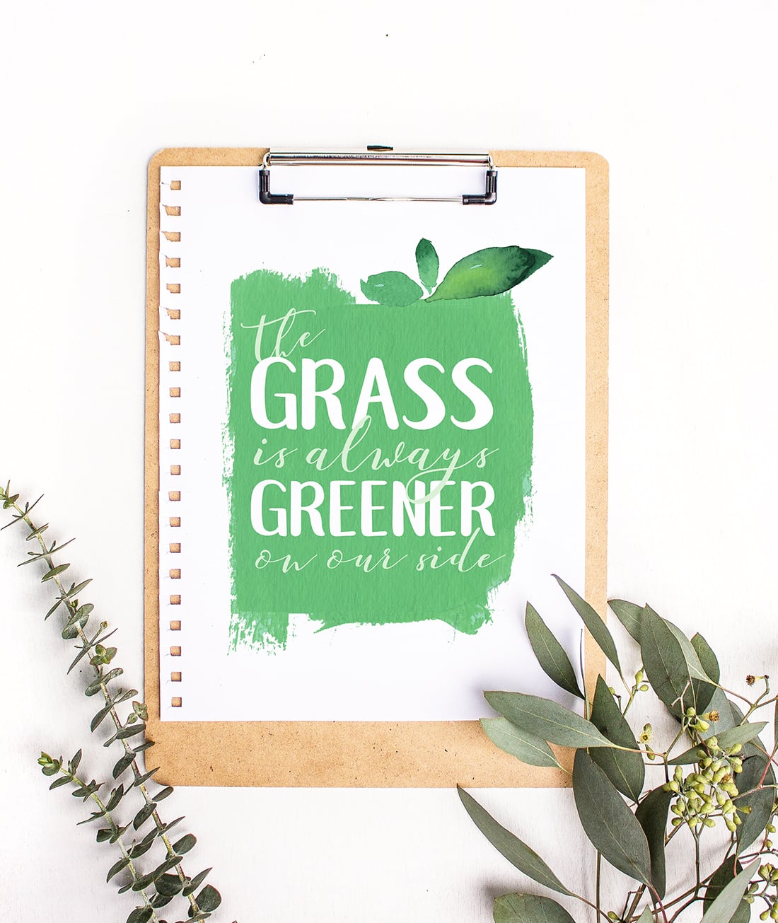 Grass Is Greener Free Art Printable • Little Gold Pixel