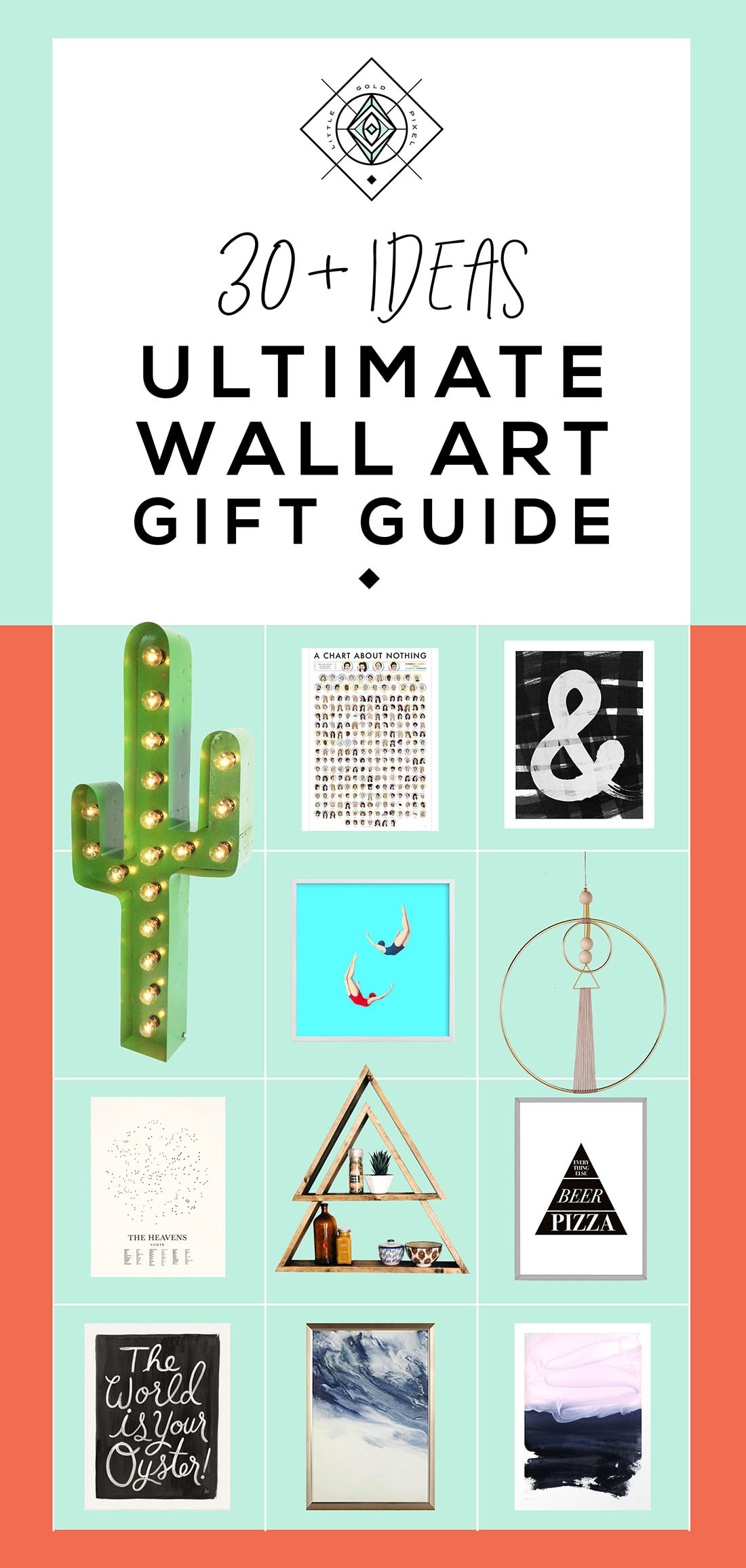 Ultimate Wall Art Gift Guide Vol. 2 • Little Gold Pixel