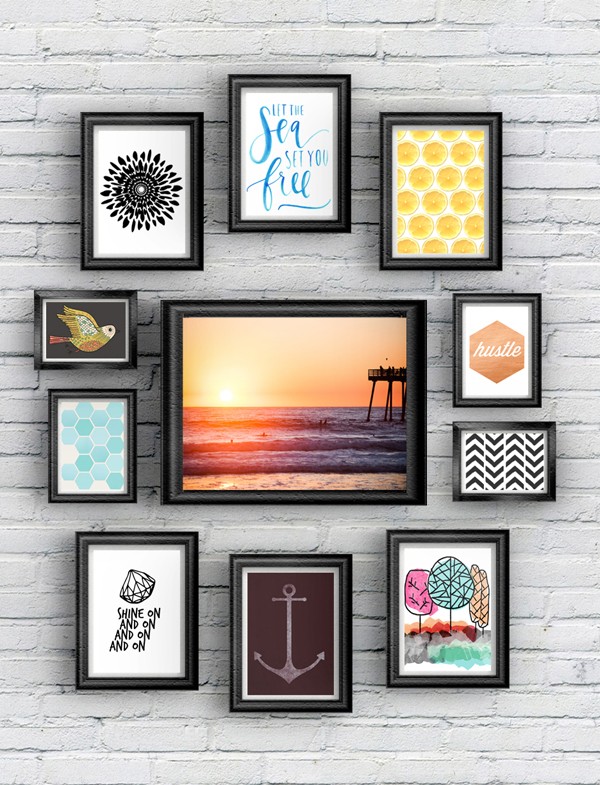 Hang These Free Art Printables On Your Gallery Walls • Vol. 3 • In the latest roundup, I focus on an eclectic mix of patterns, prints, illustrations and stock photography to freshen up your home decor.