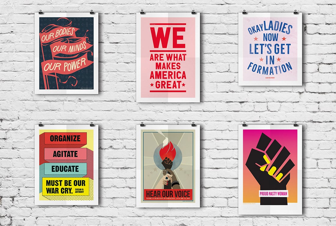 Free Women's March Posters & Where to Download Them • Little Gold Pixel