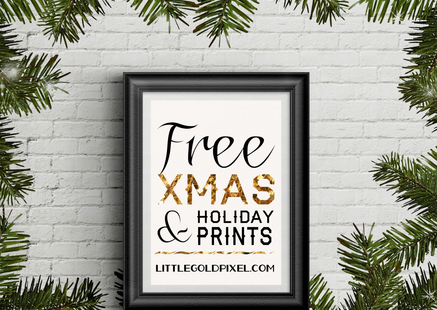 35 Free Christmas Printables To Frame Little Gold Pixel